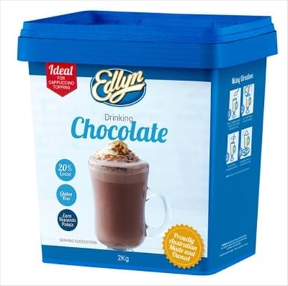 EDLYN Edlyn Chocolate Drinking Gluten Free 2kg Edlyn Chocolate Drinking Gluten Free 2kg