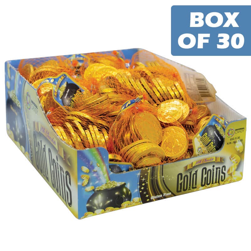 Aussie Chocolate Milk Choc Gold Coins 65g Milk Choc Gold Coins 65g