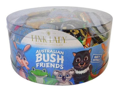 Australian Bush Friends Individual Australian Bush Friends Milk Chocolate - Mixed Tub (825g Tub - 15g x Approx 55 Pieces) 9310477011067 TPFS7288 Australian Bush Friends Milk Chocolate - Mixed Tub (825g Tub - 15g x Approx 55 Pieces)