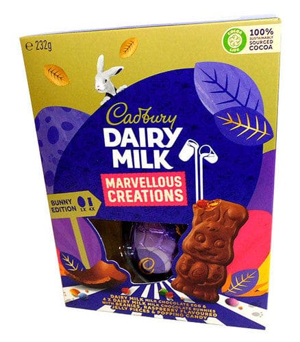Cadbury Individual Cadbury Milk Chocolate Egg with  4 Marvellous Bunnies Gift Box (220g) 9300617299769 TPFS13077 Cadbury Milk Chocolate Egg with  4 Marvellous Bunnies Gift Box (220g)