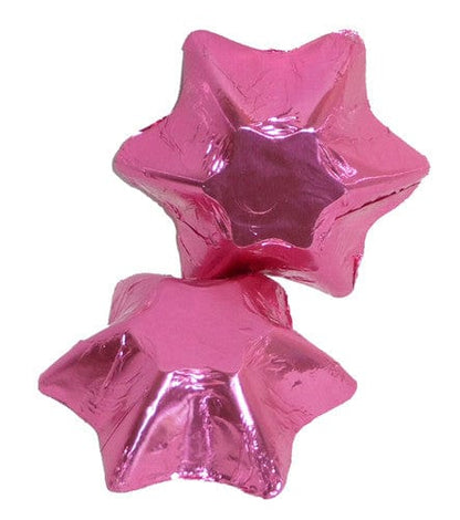 Chocolate Gems Individual Chocolate Gems - Chocolate Stars - Pink Foil (1kg bag / approx 138 pcs) TPFS2110 Chocolate Gems - Chocolate Stars - Pink Foil (1kg bag / approx 138 pcs)