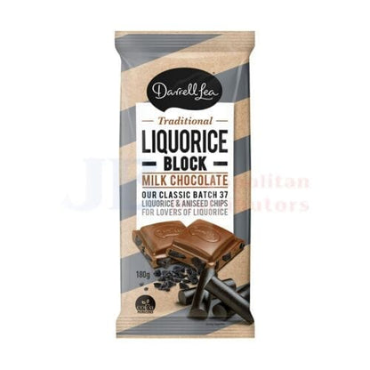 Darrell Lea Darrell Lea Liquorice Block 180g Darrell Lea Liquorice Block 180g