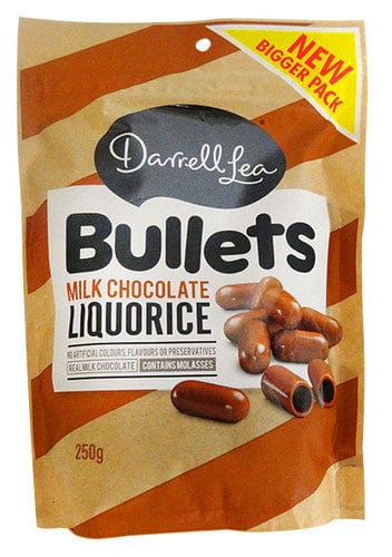 Darrell Lea Individual Darrell Lea - Milk Choc Bullets ( 250g) 9310881948409 TPFS10187 Darrell Lea - Milk Choc Bullets ( 250g)