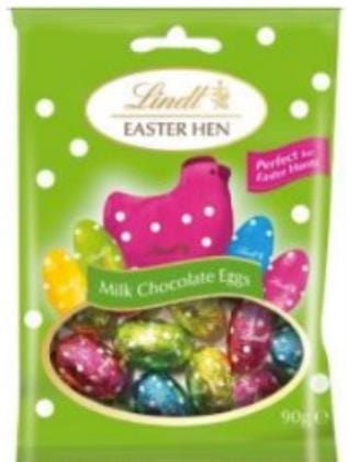 LINDT Lindt Easter Eggs Milk Chocolate Hen 90g Lindt Easter Eggs Milk Chocolate Hen 90g
