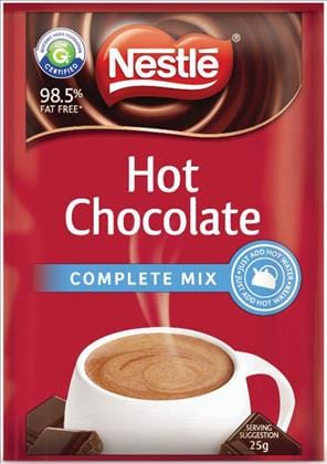 NESTLE Individual Nestle Chocolate Drinking P/C Instant Complete Mix 100 X 25g 9300605166516 BD16217 Nestle Chocolate Drinking P/C Instant Complete Mix 100 X 25g