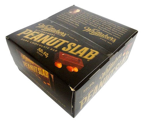 Whittakers Individual Whittakers  Bittersweet Peanut Slab (50g bars x 50pc box) 9403142001439 TPFS7745 Whittakers  Bittersweet Peanut Slab (50g bars x 50pc box)