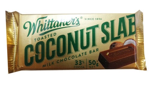 Whittakers Individual Whittakers Coconut Slab (50 x 50g) 9403142000166 TPFS5286 Whittakers Coconut Slab (50 x 50g)